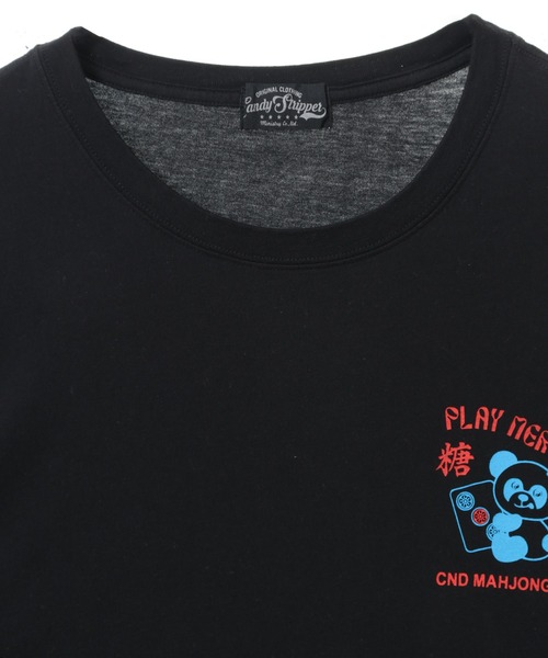 「Candy Stripper」 半袖Tシャツ 2 ブラック レディース_画像8