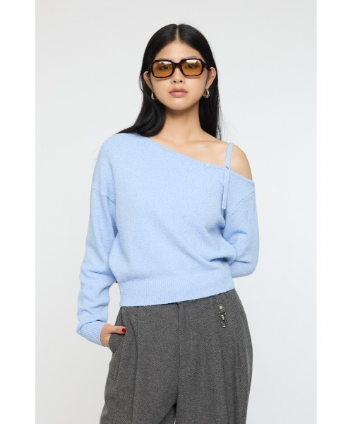 MOUSSY（マウジー） ニット セーター BUTTON STRAP O/S トップス