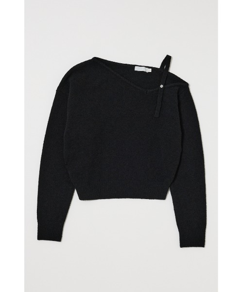 MOUSSY（マウジー） ニット セーター BUTTON STRAP O/S トップス