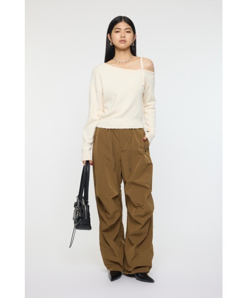 MOUSSY（マウジー） ニット セーター BUTTON STRAP O/S トップス