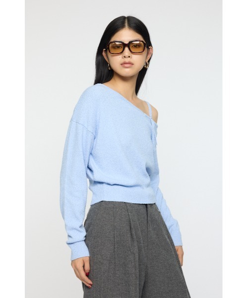 【新品未使用】moussy  BUTTON UP B／N セーター　ニット MOUSSY | BUTTON UP ニットカーディガン (カーディガン ) |SHEL'TTER