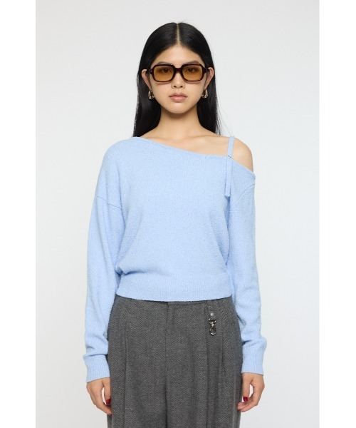 値札付き⭐MOUSSY オフホワイ 即完売ニット  サイズフリー (未使用) MOUSSY | JACQUARD WORD セーター (ニット ) |SHEL'TTER WEBSTORE