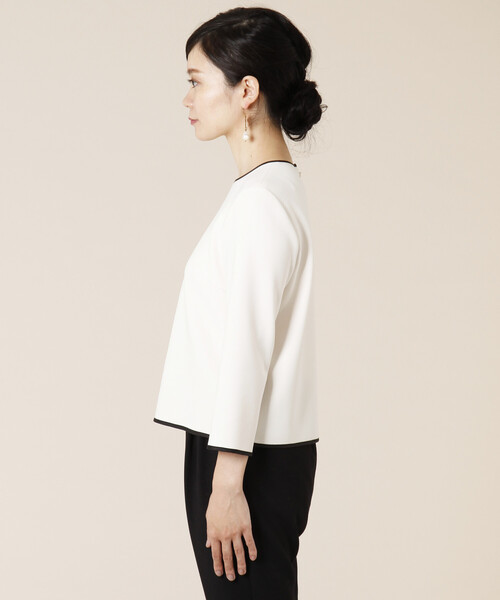 「TIARA」 7分袖カットソー FREE アイボリー レディース_画像2