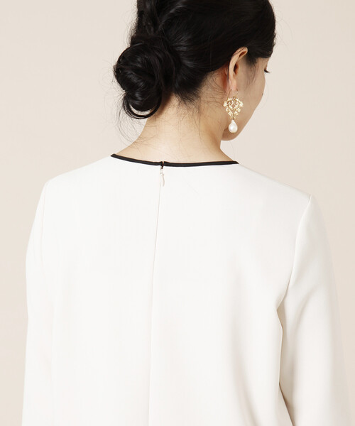 「TIARA」 7分袖カットソー FREE アイボリー レディース_画像5