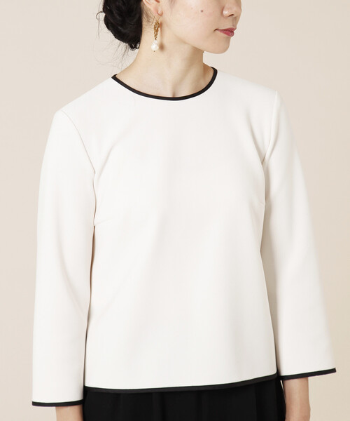 「TIARA」 7分袖カットソー FREE アイボリー レディース_画像7