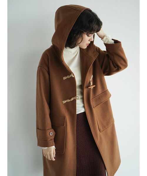 ジャケット・アウター over duffle coat FIKA.（フィーカ） コート アウター Slant toggle duffel coat