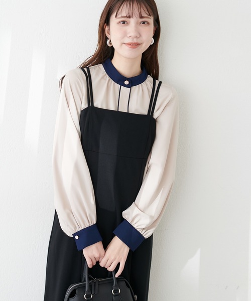 「natural couture」 長袖ブラウス FREE アイボリー レディース_画像7