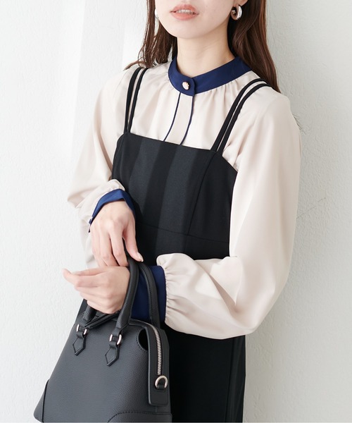 「natural couture」 長袖ブラウス FREE アイボリー レディース_画像8