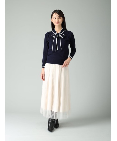 fifth（フィフス） ニット セーター 配色ボウタイニットトップス