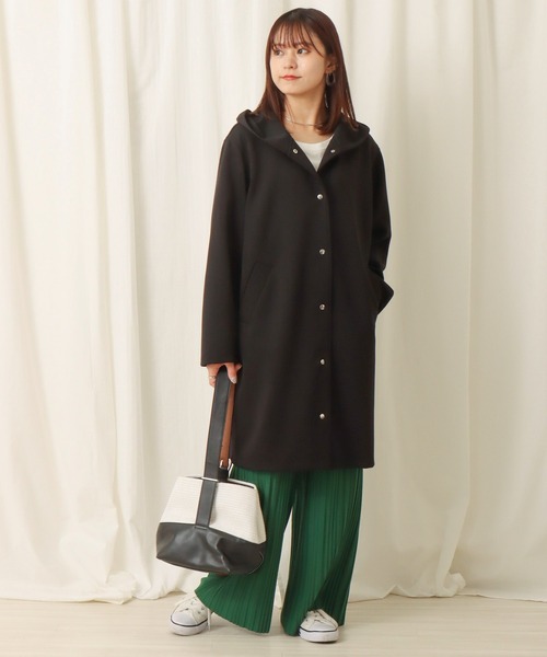 「libelle more」 コート M 杢グレー レディース_画像6