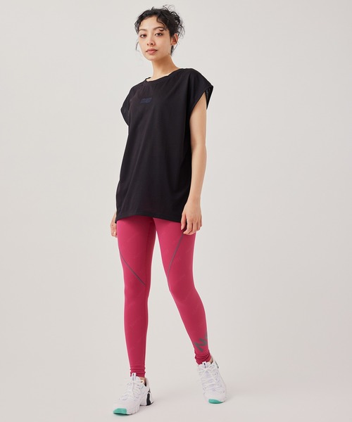 「NERGY」 半袖Tシャツ FREE ライトグレー レディース_画像2