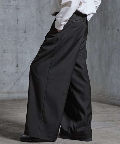 SERACE ワイドパンツ スラックス 「SERACE」One tuck drape wide