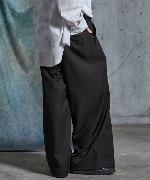 SERACE ワイドパンツ スラックス 「SERACE」One tuck drape wide