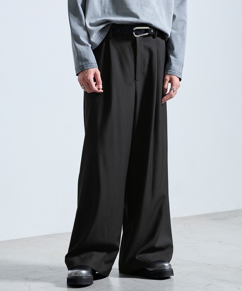SERACE ワイドパンツ スラックス 「SERACE」One tuck drape wide