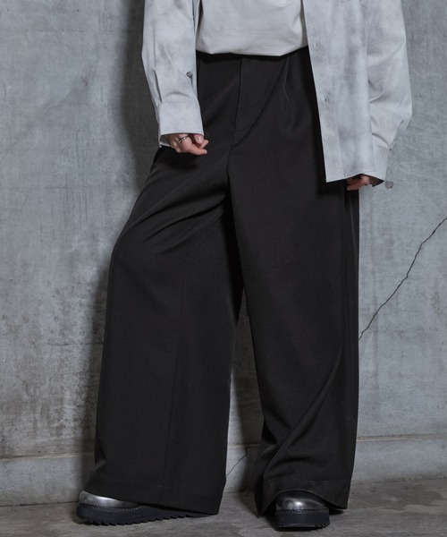 SERACE ワイドパンツ スラックス メンズ レディース : ZOZOTOWN Yahoo
