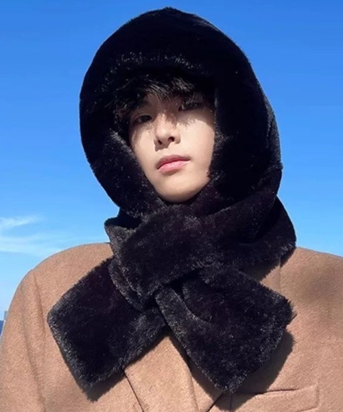 NOWLE（ノウル） マフラー 「NOWLE」2WAY もこもこ フェイクファー