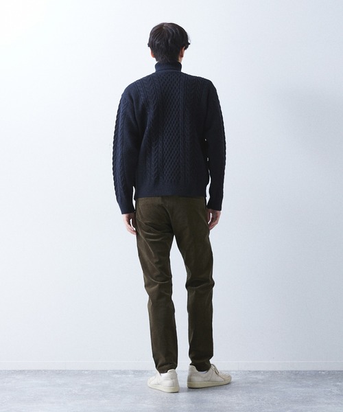 「417 EDIFICE」 コーデュロイパンツ S グレー メンズ_画像3
