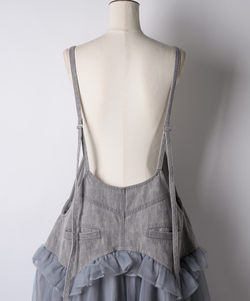 LA BELLE ETUDE（ラベルエチュード） サロペットスカート FREE グレー