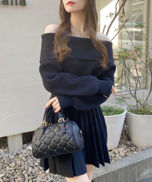 INGNI（イング） ワンピース オフショルニットワンピース : ZOZOTOWN