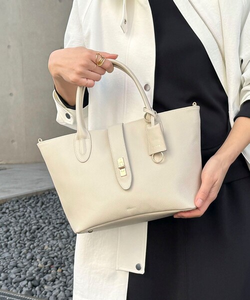 HAI レディース トートバッグ NELLY BAG BLACK NOLLEY'S（ノーリーズ） トートバッグ HINERIフラップトートバッグ