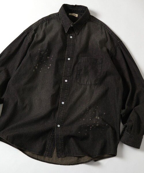 「FREAK'S STORE」 長袖シャツ MEDIUM ベージュ メンズ_画像3