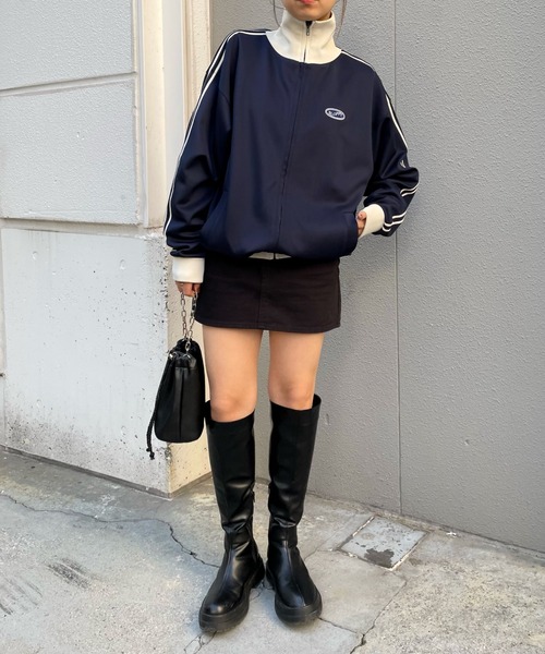 「WHO'S WHO gallery」 ブルゾン FREE ネイビー レディース_画像3