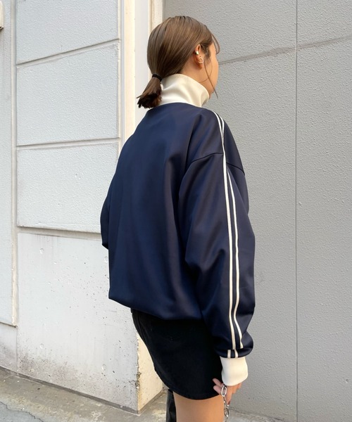 「WHO'S WHO gallery」 ブルゾン FREE ネイビー レディース_画像4