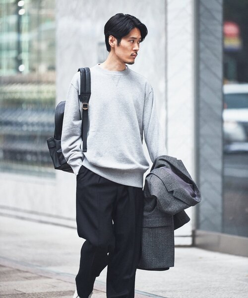 「LOOPWHEELER」 スウェットカットソー X-LARGE ライトグレー メンズ LOOPWHEELER(ループウィラー)の「LOOPWHEELER ⁄ 別注 Athletic Crew Neck Sweat(スウェット)」 - WEAR