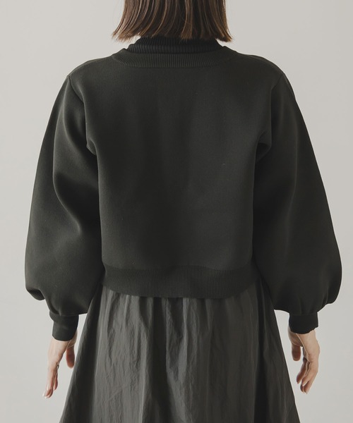 「rectangle」 ニットカーディガン FREE ブラック レディース_画像3