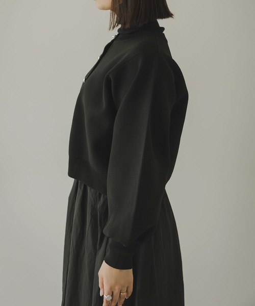 「rectangle」 ニットカーディガン FREE ブラック レディース_画像4