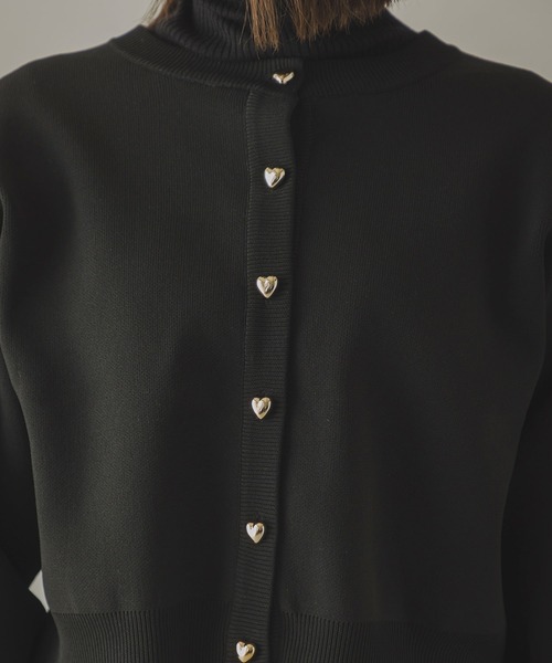 「rectangle」 ニットカーディガン FREE ブラック レディース_画像5