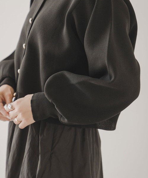 「rectangle」 ニットカーディガン FREE ブラック レディース_画像8