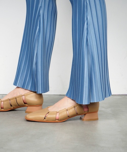 「Daniella&GEMMA」 フラットパンプス 37 ブラック レディースの画像8