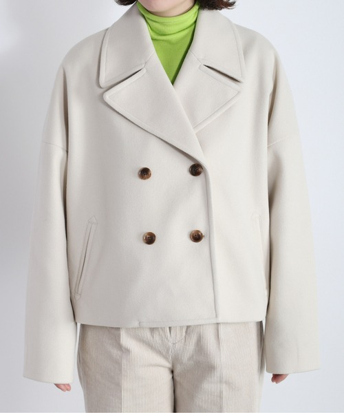 「cepo」 ピーコート M ブラウン レディース_画像2