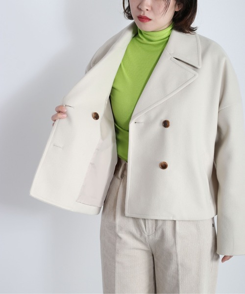 「cepo」 ピーコート M ブラウン レディース_画像3