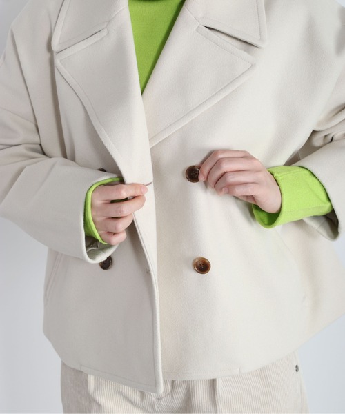 「cepo」 ピーコート M ブラウン レディース_画像4