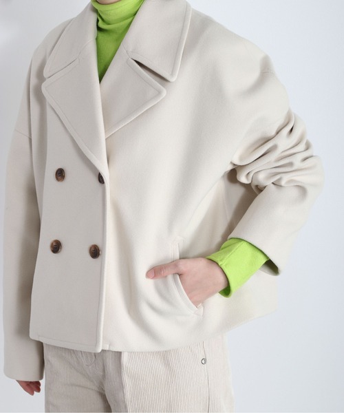 「cepo」 ピーコート M ブラウン レディース_画像5