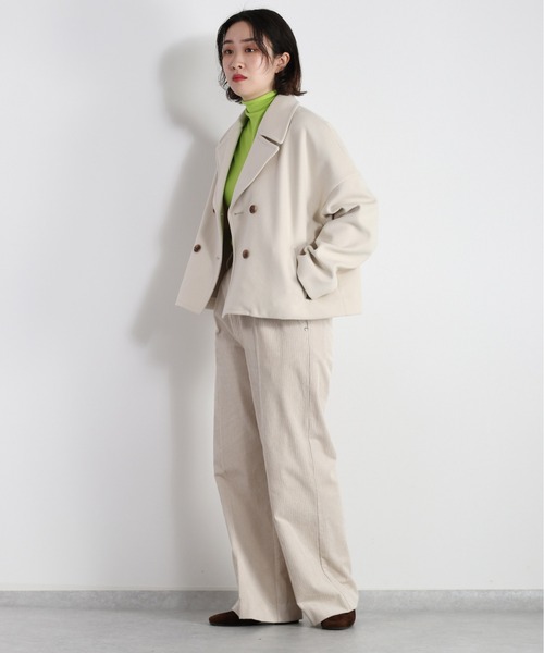 「cepo」 ピーコート M ブラウン レディース_画像8