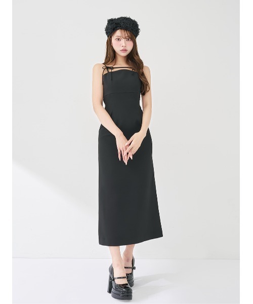 Darich（ダーリッチ） ドレス ボリュームスリーブチュールロングドレス