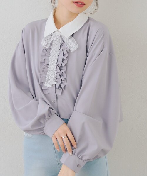ANOTHER BRANCH OLIVE des OLIVE ブラウス シャツ フリルブラウス