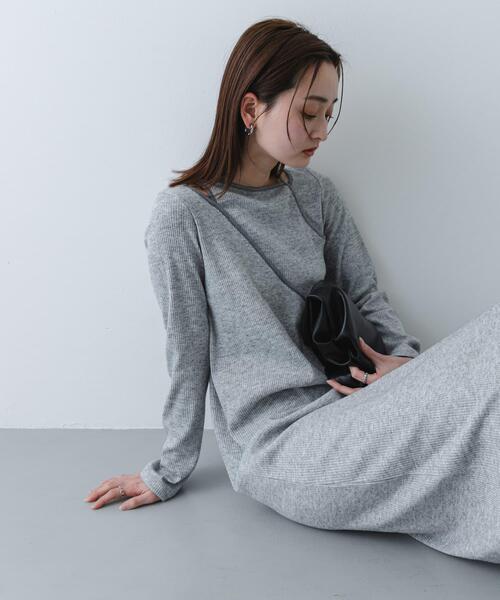 SENSE OF PLACE by URBAN RESEARCH ワンピース レイヤードデザインリブ