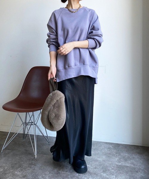 「DouDou」 ロングスカート FREE シルバー レディースの画像