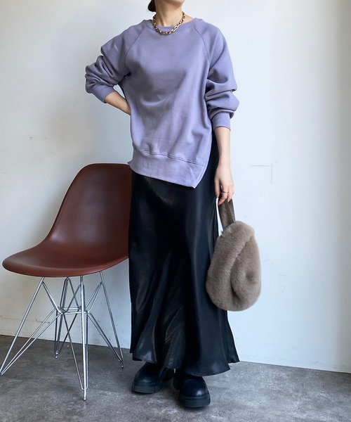 「DouDou」 ロングスカート FREE シルバー レディースの画像