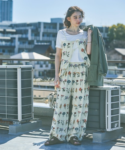 新品未使用sea ny 黒 花柄刺繍 フリンジキャミソール George's キャミソール モチーフ刺繍キャミ : ZOZOTOWN Yahoo!店