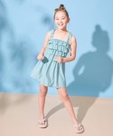 水着 ティアードフリル UVカット ワンピース...の詳細画像1