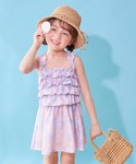 水着 ティアードフリル UVカット ワンピース...の詳細画像5