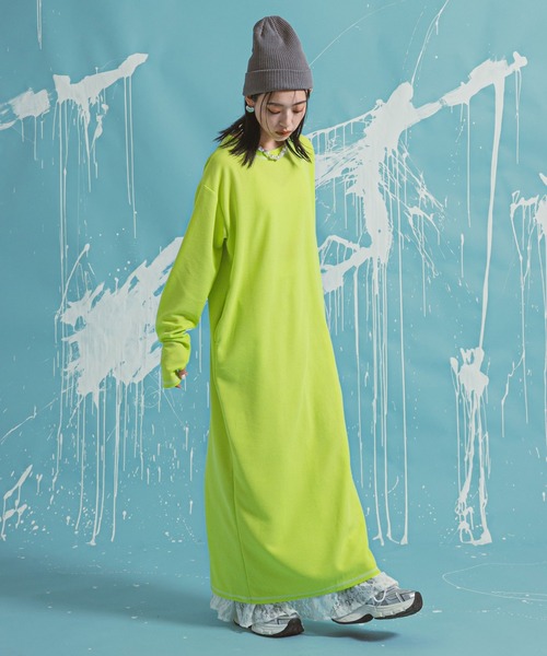 「bohmal」 長袖ワンピース - ブルー レディース_画像5