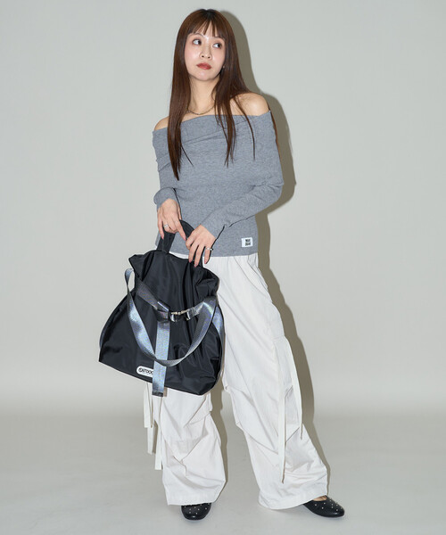 「OUTDOOR PRODUCTS」 2WAYバッグ ONE SIZE ネイビー レディース_画像4