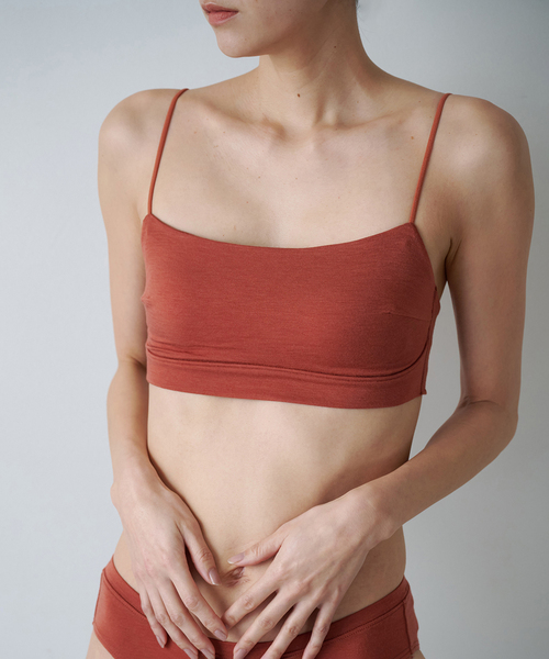 ブラジャー 「ACTIVE」Bamboo ストレッチブラ（ベージュA、オレンジ）の画像