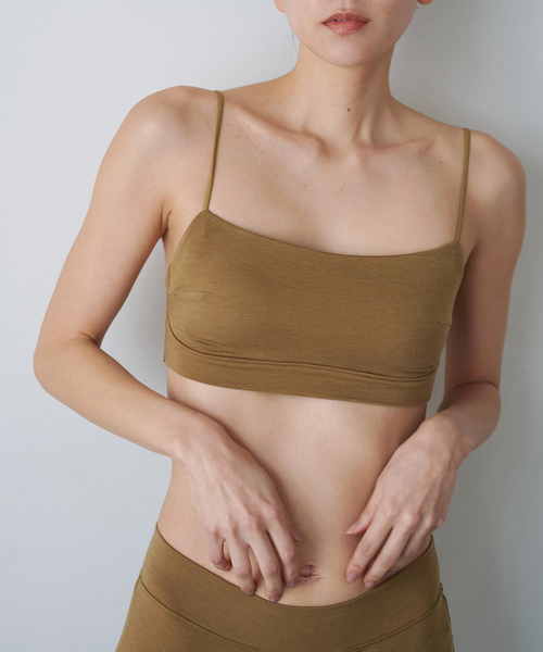 ブラジャー 「ACTIVE」Bamboo ストレッチブラ（ベージュA、オレンジ）の画像